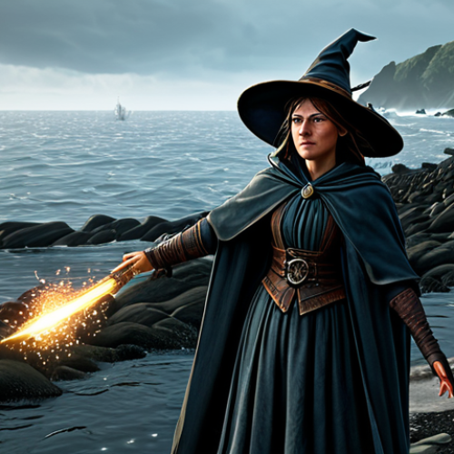 Home 18 **
A determined Witch character, fully clothed in modest, practical adventuring attire suitable for Wraeclast, is casting a spell amidst a swarm of enemies in the Act 1 "Tidal Island" area. The background shows a dark, ominous shoreline. Focus on dynamic action and spell effects. Perfect anatomy, correct proportions, well-formed hands, proper finger count, natural pose, professional digital art, safe for work, appropriate content, family-friendly.
**