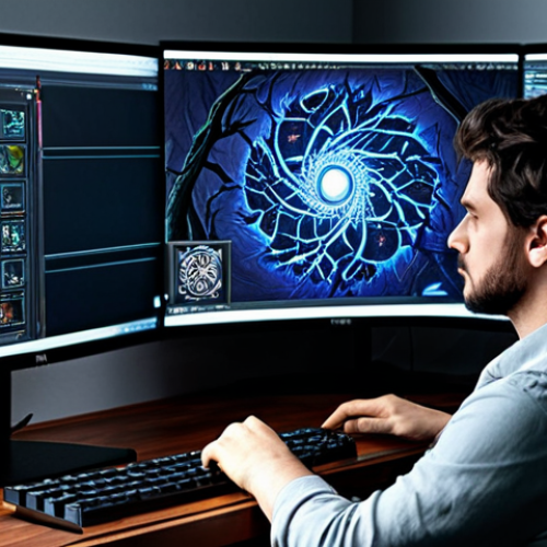 Home 17 Atlas Passive Tree Focus**
"A gamer intently studying a complex skill tree interface on a high-end monitor, depicting the Path of Exile Atlas passive system. Modern gaming setup, comfortable chair, focused expression. Fully clothed, appropriate attire, safe for work, perfect anatomy, natural proportions, digital art, high detail, professional."
**